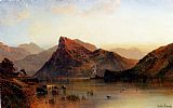 Alfred De Breanski Famous Paintings - The Glydwr Mountains, Snowdon Valley, Wales
